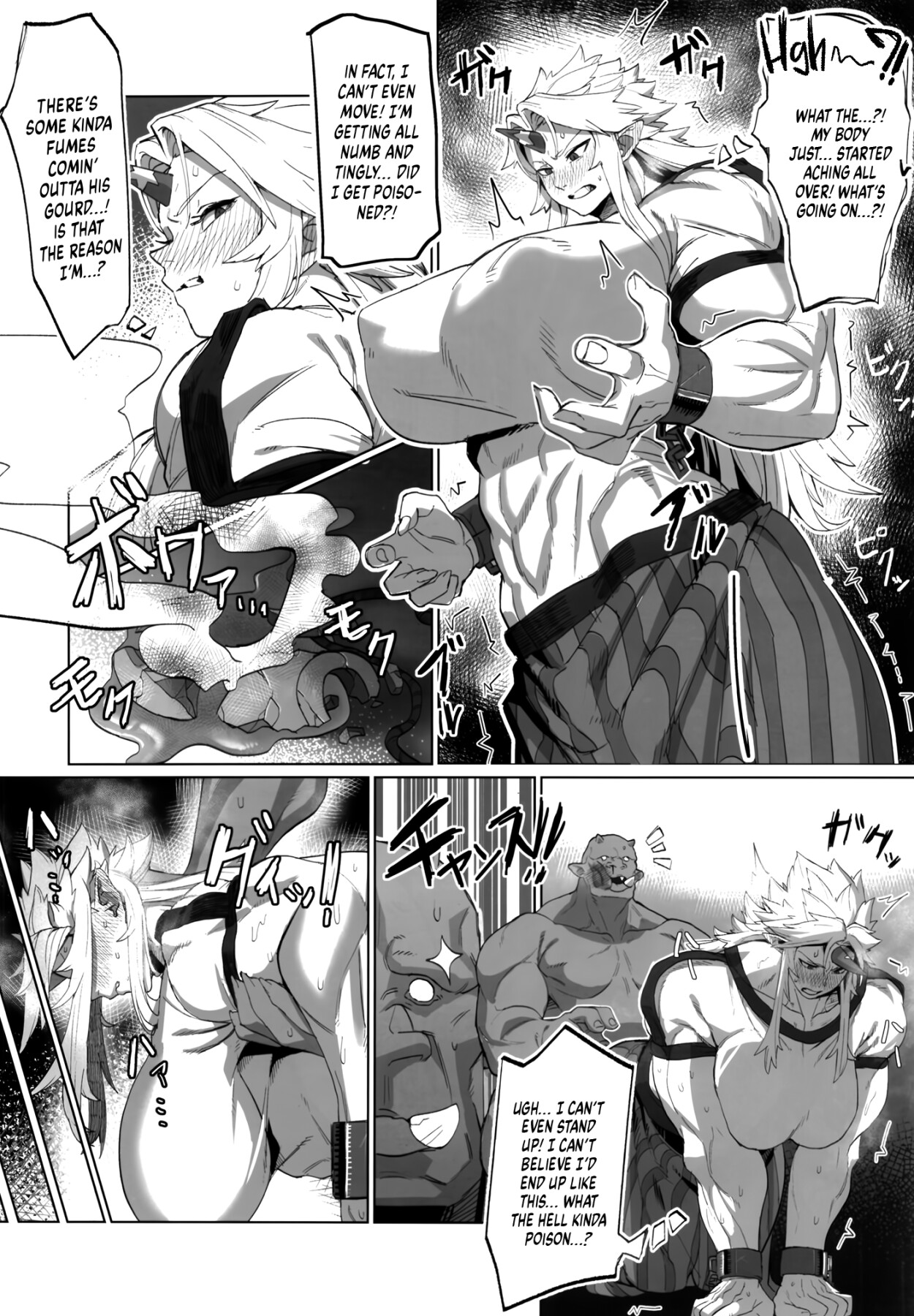 Hentai Manga Comic-Yuugi and an Orc Locked in Battle-Read-7